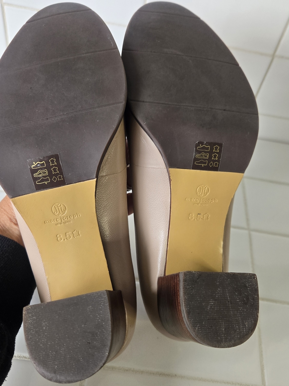 Marc Joseph New York Nyc Pump -nude Napa- Size 8 1/2 - Picture 6 of 11